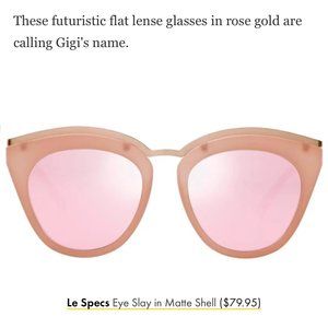 LE SPECS EYE SLAY CAT-EYE FRAME SUNGLASSES $80